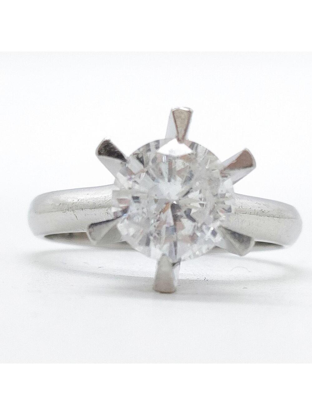 Jewelry Ring Natural Diamond 1.248ct Platinum 4002905